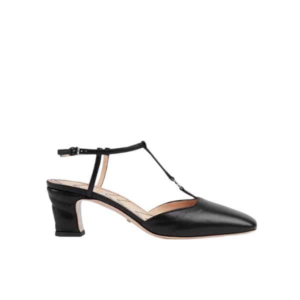 GUCCI グッチ レディース ペティット GG スリングバックパンプス ブラック 型番：723446 BKO00 1000