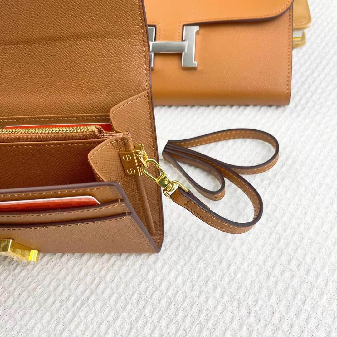 Hermes Constance Wallet To Go Gold Epsom Gold Hardware 21Cm - 画像 (3)
