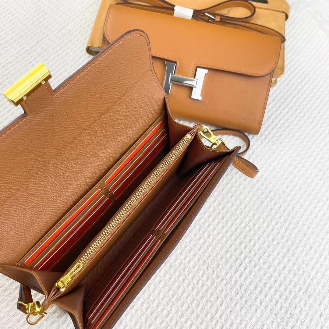 Hermes Constance Wallet To Go Gold Epsom Gold Hardware 21Cm - 画像 (4)