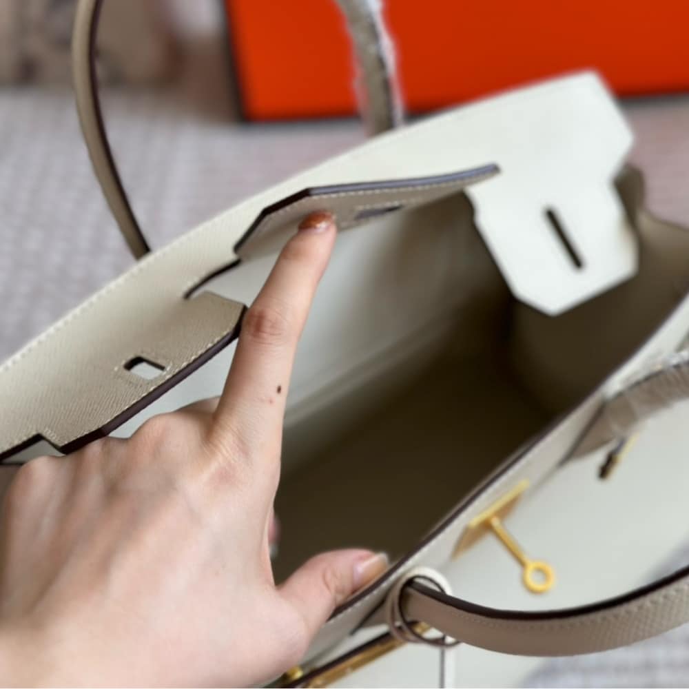 Hermes Birkin 30 Togo Mushroom White 30Cm - 画像 (6)