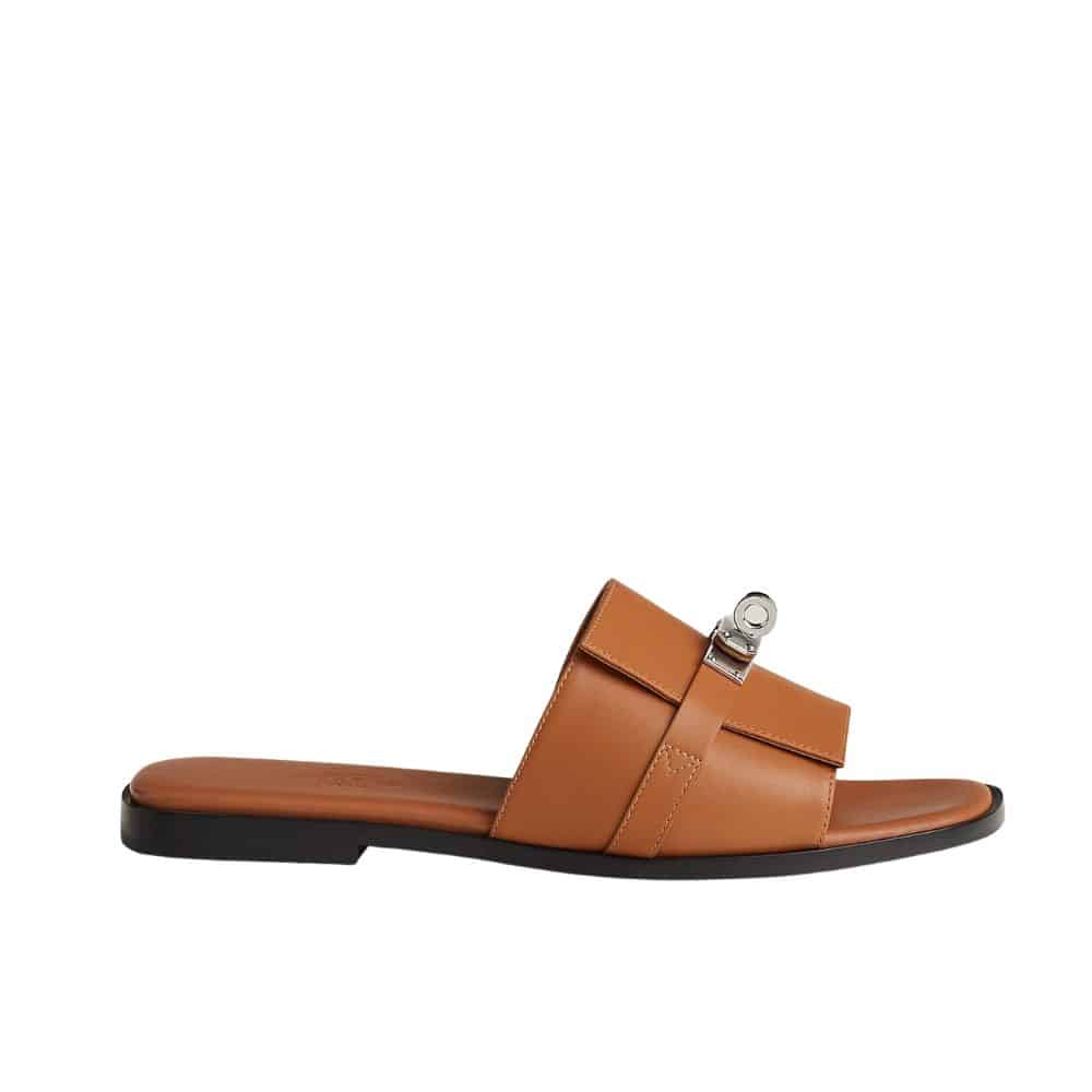 HERMÈS エルメス ジュリア サンダル ブラウン H231056Z A3360