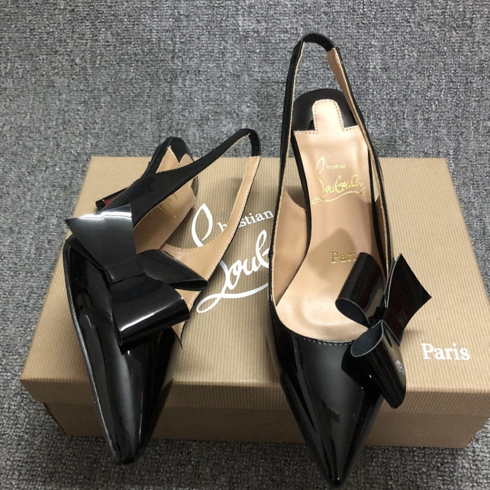 CHRISTIAN LOUBOUTIN クリスチャン・ルブタン クレア ノード 80 スリングバック ブラック - 画像 (3)