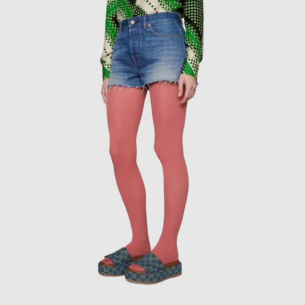 GUCCI グッチ レディース プラットフォーム スライドサンダル GGデニム ブルー 623212 2KQ00 4402 - 画像 (11)