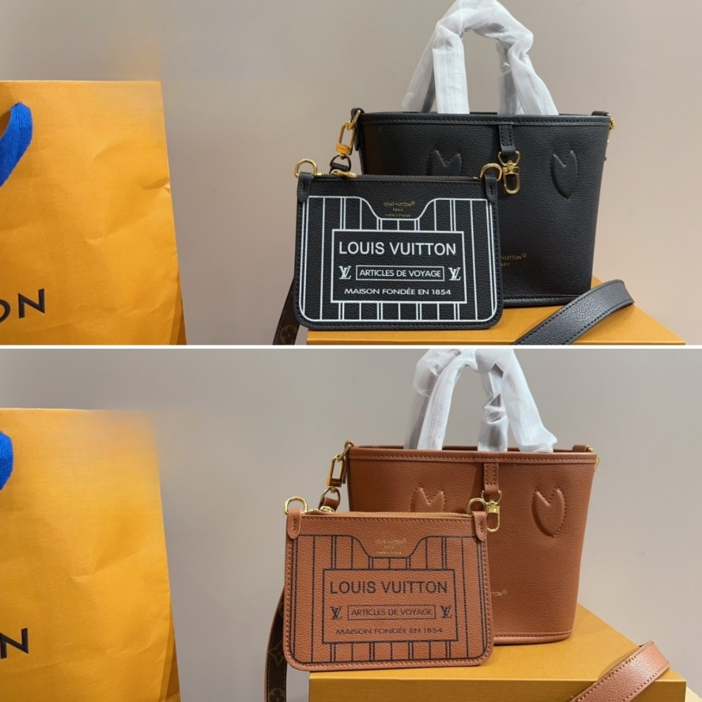 Louis Vuitton Neverfull Bandoulière Inside Out BB Monogram Black 26Cm M12099 - 画像 (3)