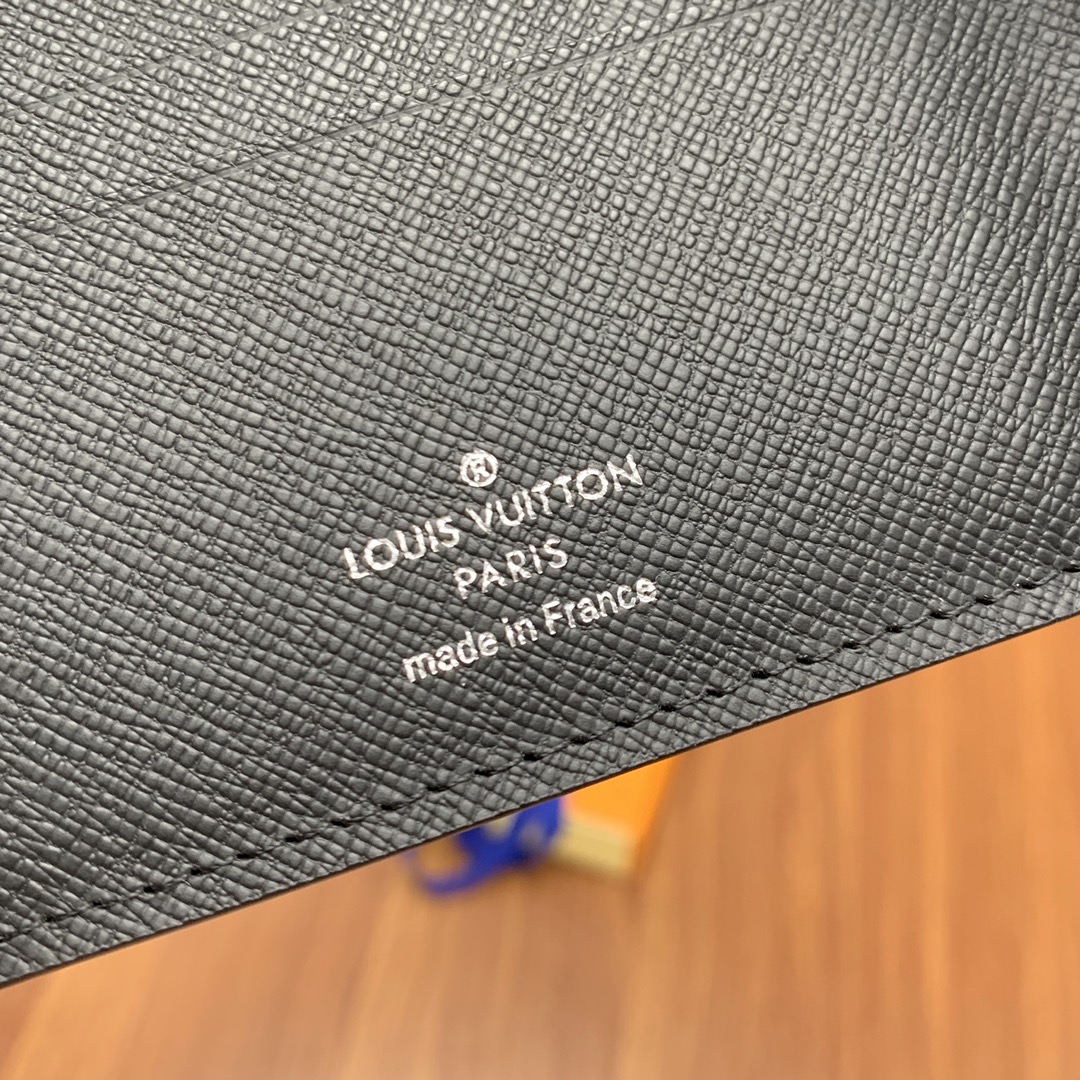 LOUIS VUITTON ルイ・ヴィトン アメリゴ ウォレット ダミエ・グラフィット ブラック 11cm 型番:N60053 - 画像 (6)