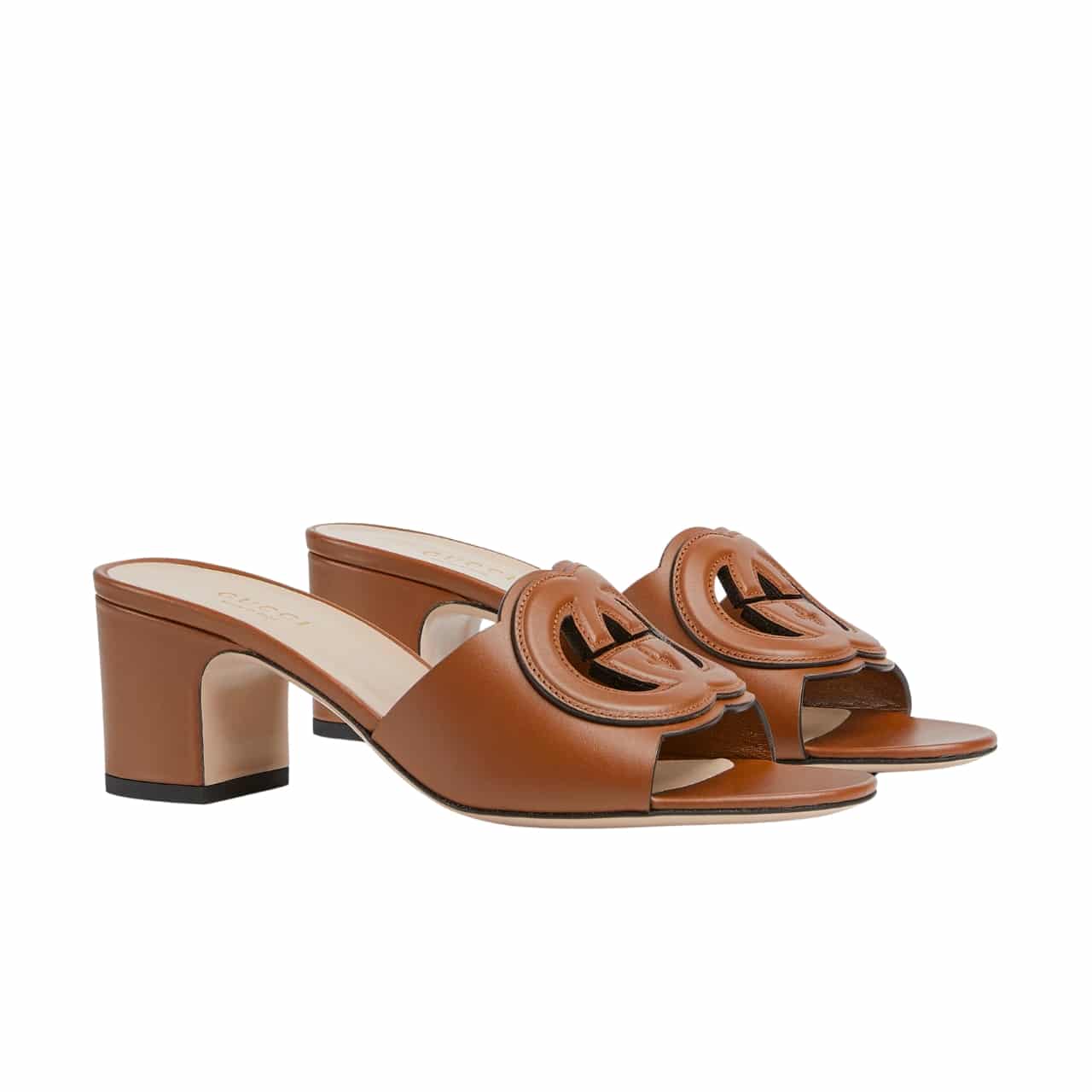 GUCCI グッチ レディース インターロッキングG スライドサンダル ブラウン 782413 AAAZG 2535