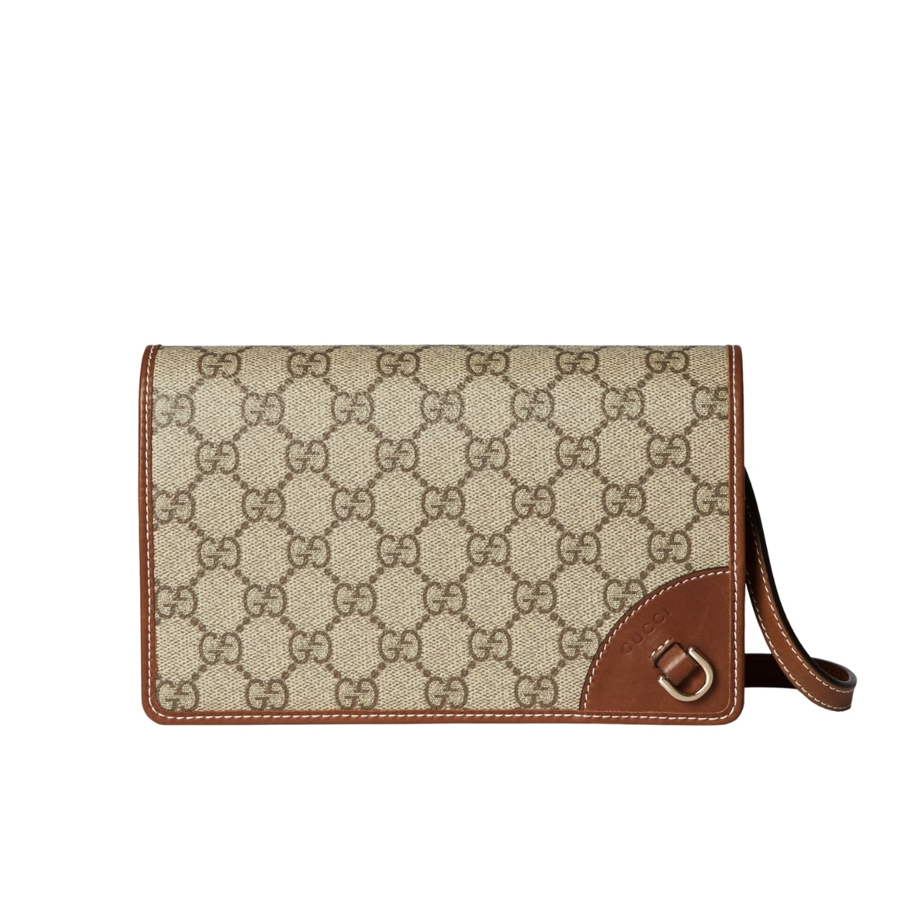 Gucci GGエンブレム スーパーミニショルダーバッグ ベージュ 20cm 820688 Fad6l 9758