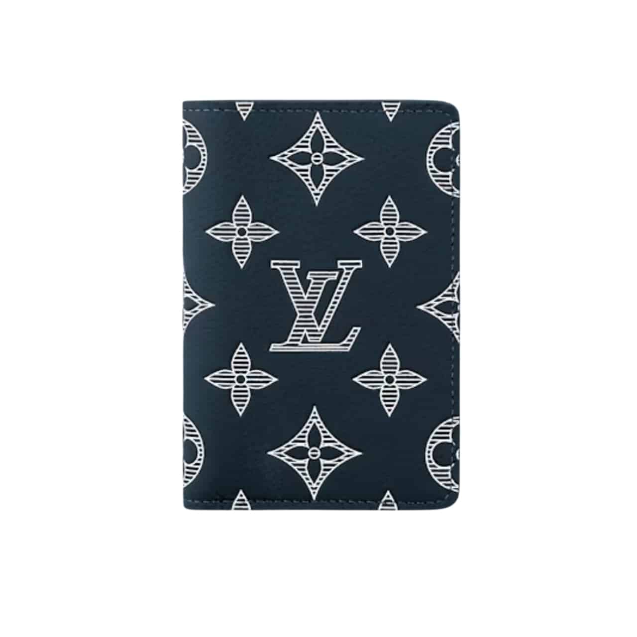 LOUIS VUITTON ルイ・ヴィトン ポケット・オーガナイザー モノグラムレザー ネイビー 7cm 型番：M83378