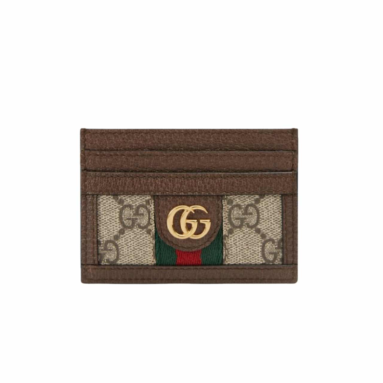 GUCCI グッチ オフィディア GGスプリーム カードケース ブラウン 10cm 型番：523159 96IWG 8745