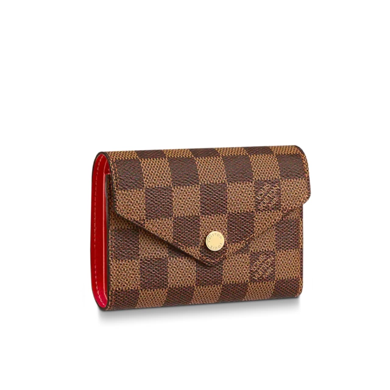 LOUIS VUITTON ルイ・ヴィトン ヴィクトリーヌ ウォレット ダミエ・キャンバス レッド 12cm 型番：N41659