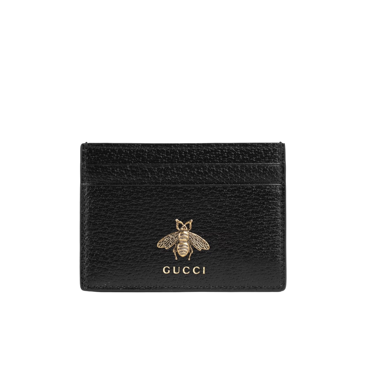 GUCCI グッチ アニマリエ レザー カードケース ブラック 10cm 型番：523685 DJ20T 1000