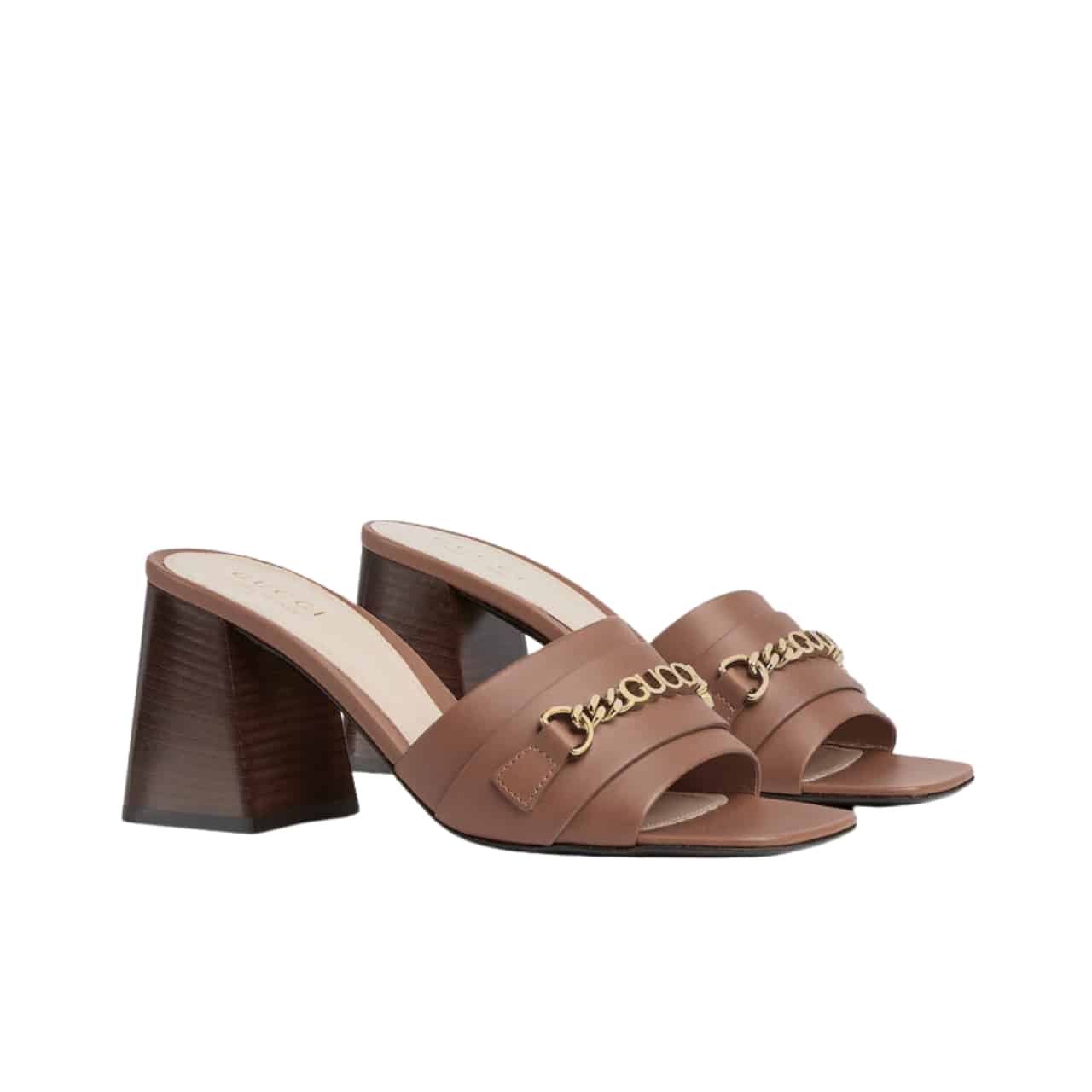 GUCCI グッチ シニョリーア スライドサンダル ブラウン 786595 AABOC 2176