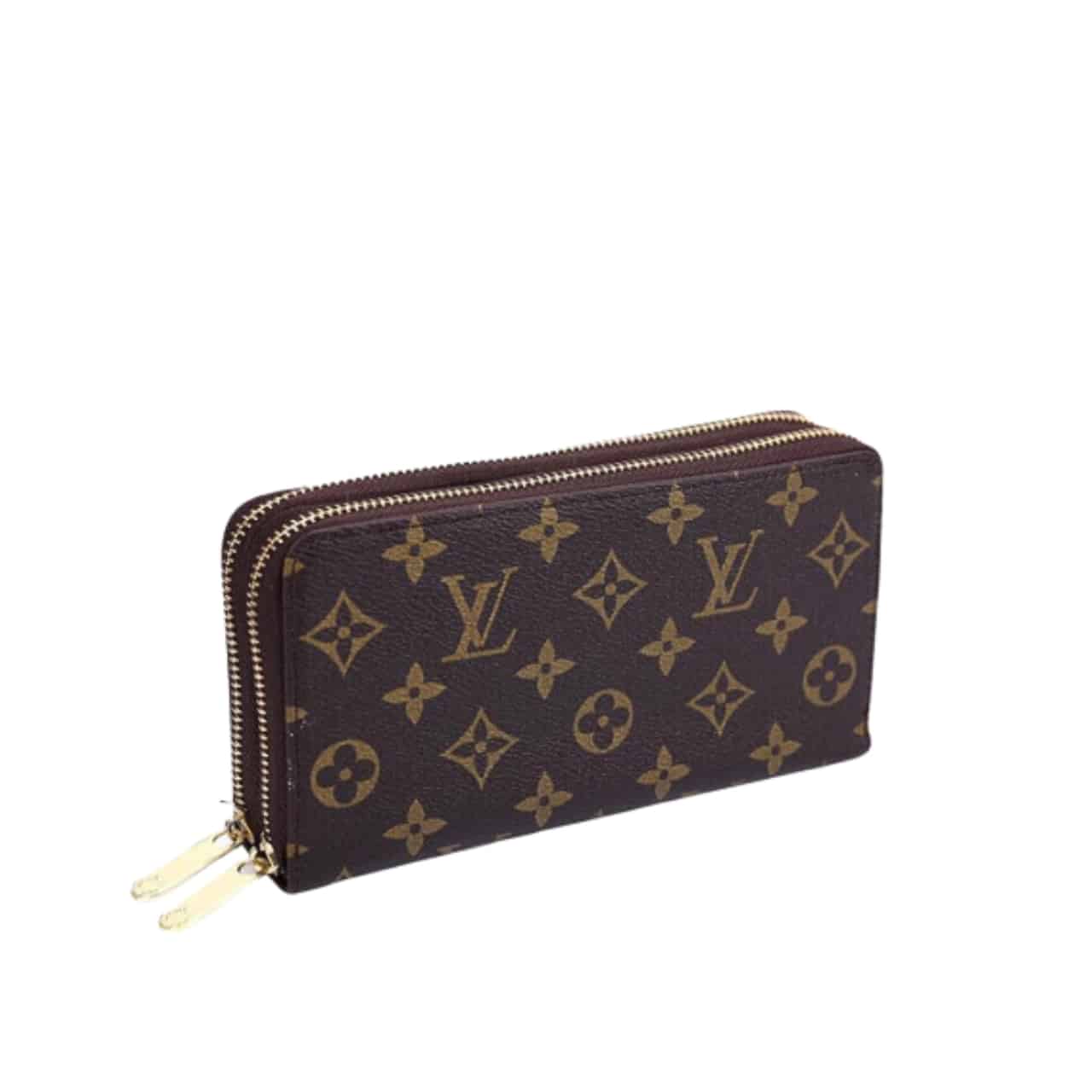 LOUIS VUITTON ルイ・ヴィトン ダブルジッピー 長財布 モノグラム ブラウン 19cm