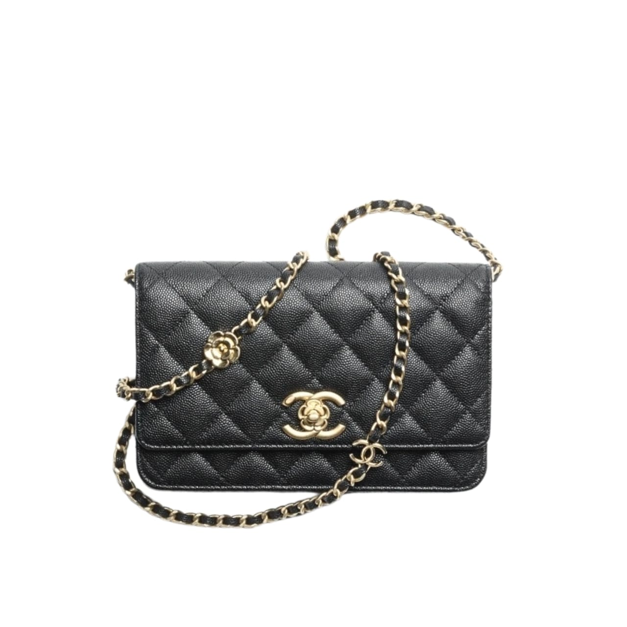 CHANEL シャネル ストラップ付きウォレット ブラック 19cm AP3580 B14320 94305