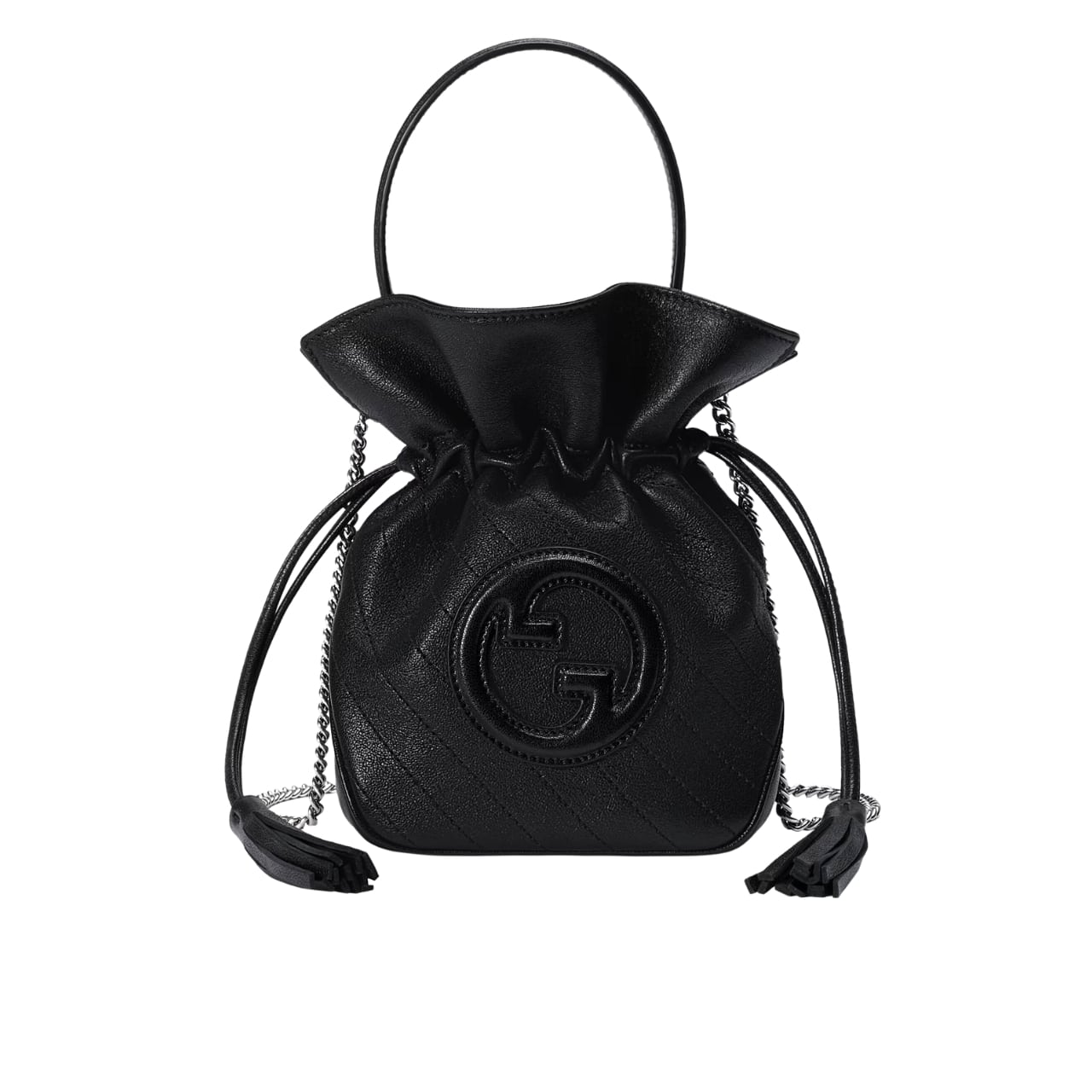 GUCCI グッチ ブロンディ ミニバケットバッグ ブラック 19cm 型番：760313 AACP7 1000