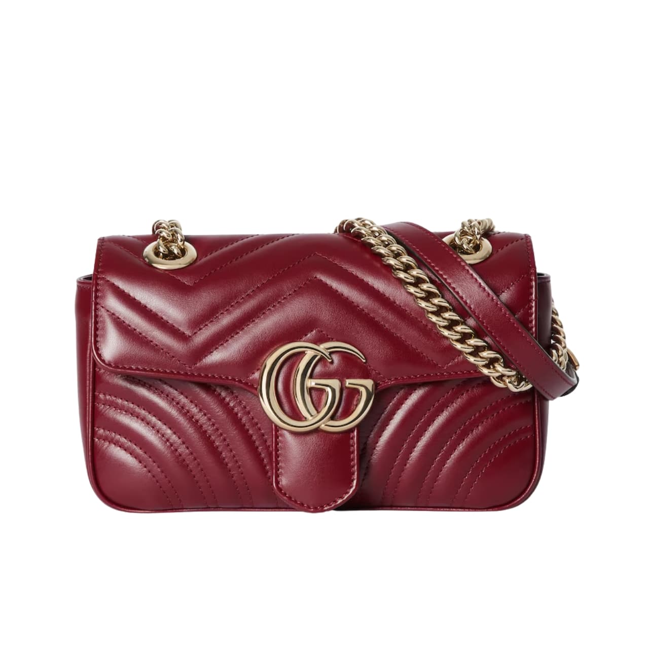 Gucci Gg マーモント ミニ ショルダー バッグ – Rosso Ancora – 16cm – 443497 AADPJ 6207