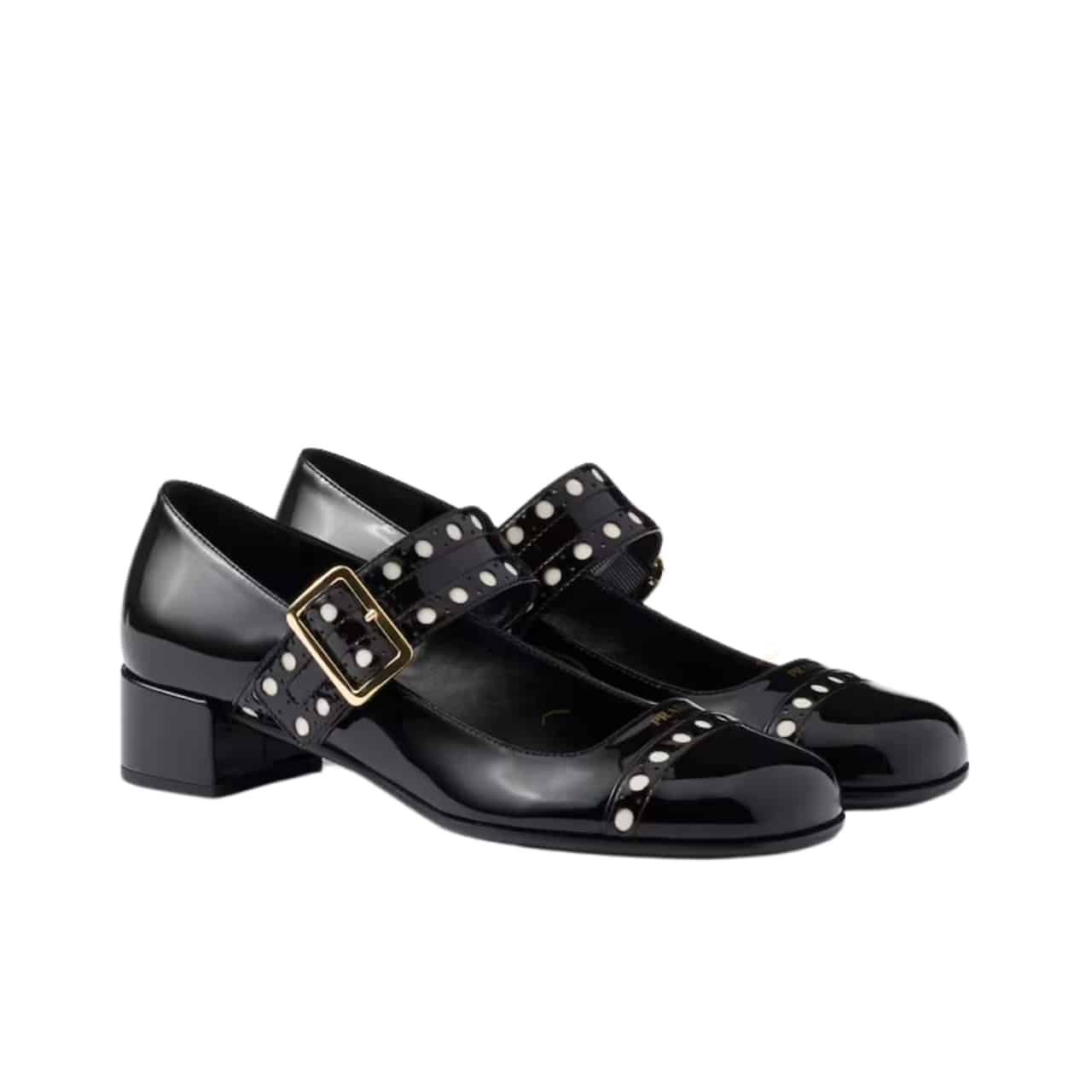 PRADA プラダ パテントレザー メリージェーン パンプス ブラック 1I816N 069 F0002 F035