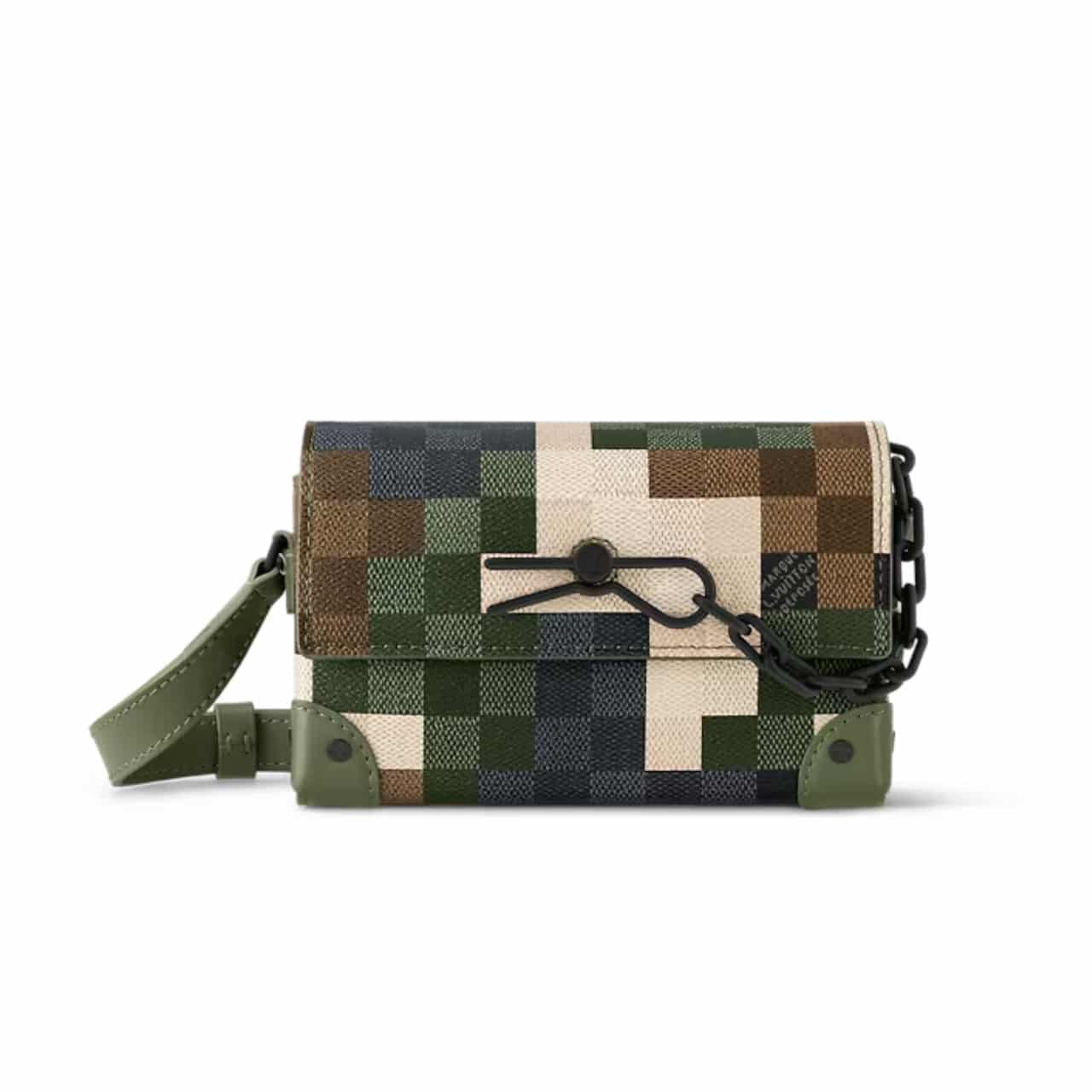LOUIS VUITTON ルイ・ヴィトン スティーマー ウェアラブル ウォレット ダミエ・グリーン 17cm 型番：M83172