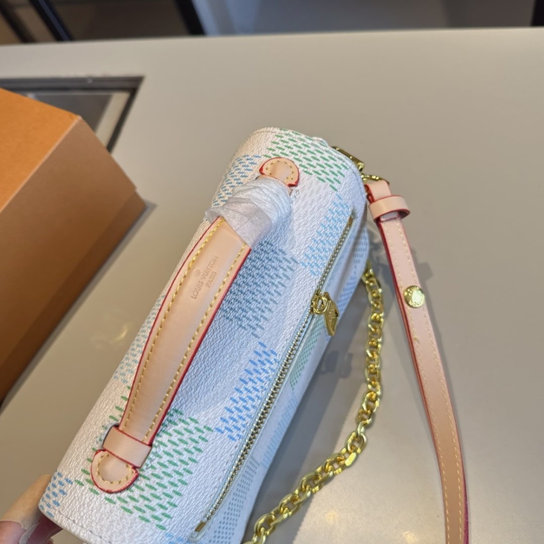 Louis Vuitton Pochette Métis East West Damier Canvas Light Blue 21cm - 画像 (6)