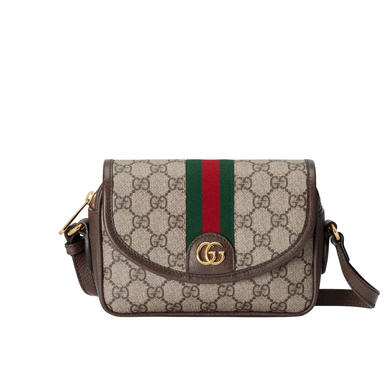 Gucci Ophidia ミニショルダーバッグ ベージュ＆ダーク 19cm 772239 Facuj 8745