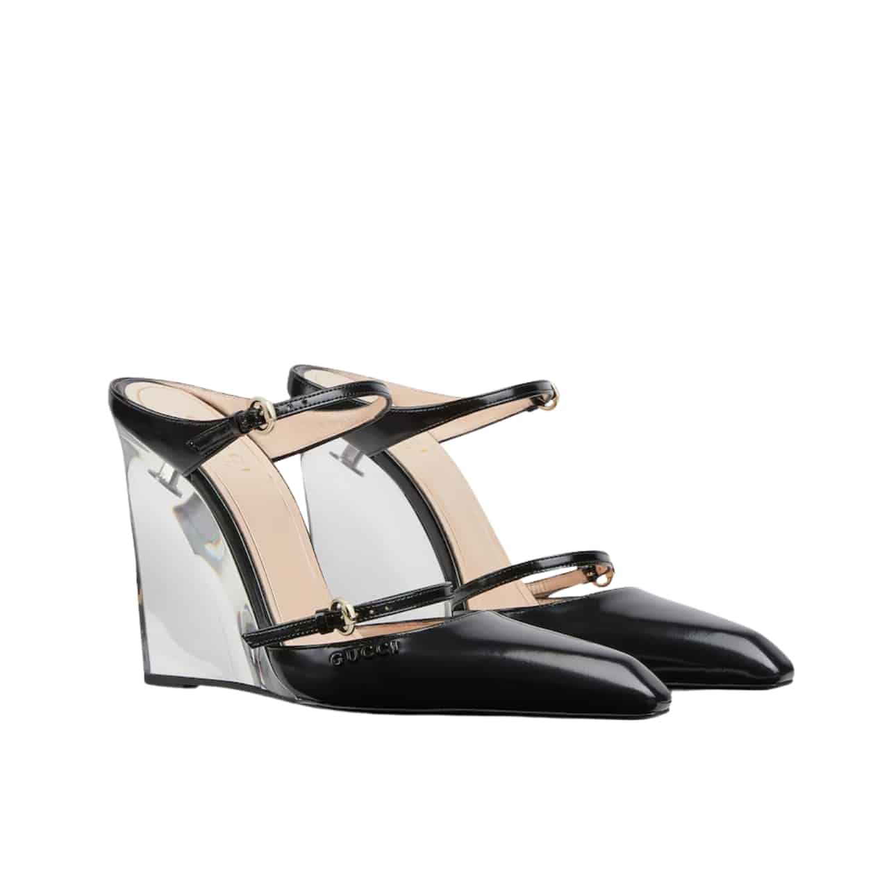 GUCCI グッチ レディース ウェッジミュール ブラック 827856 CLG00 1000