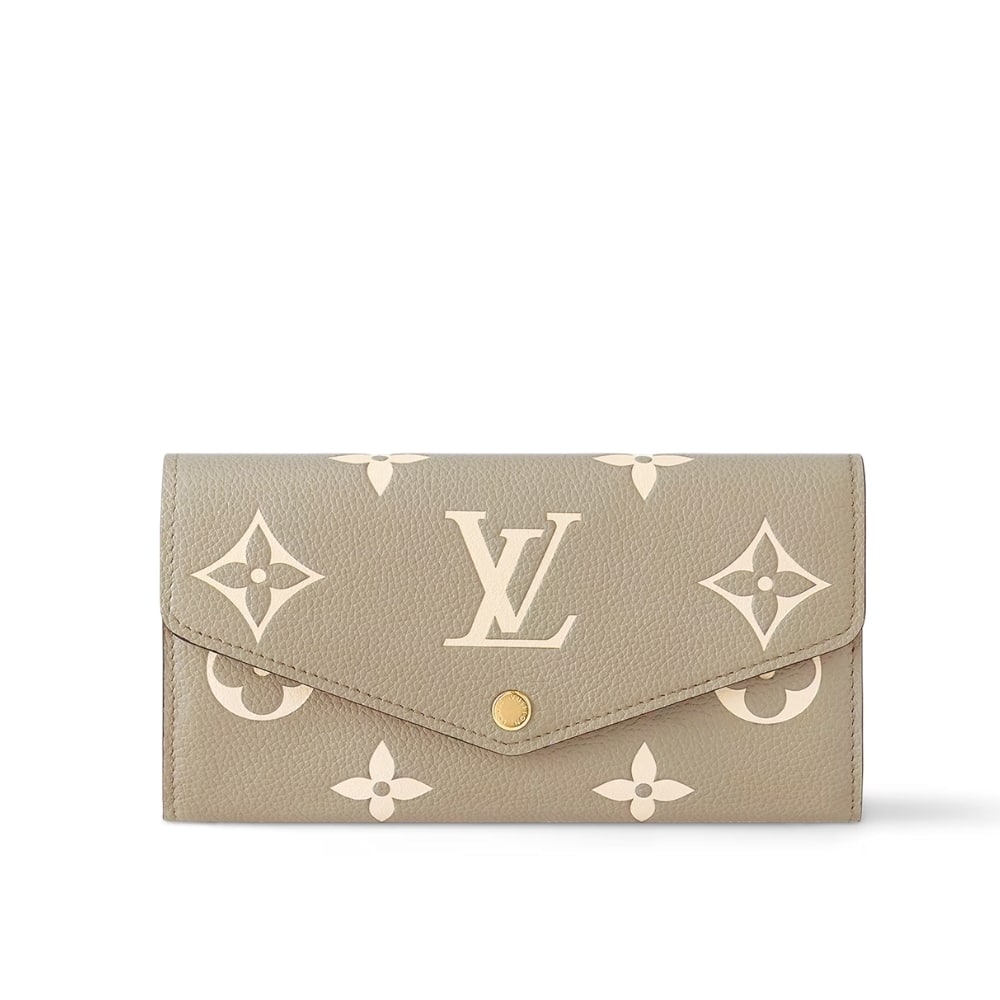 LOUIS VUITTON ルイ・ヴィトン サラ ウォレット バイカラー モノグラム・アンプラント トゥルトレール×クレーム 19cm 型番：M81049