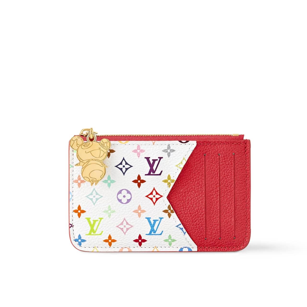 LOUIS VUITTON × 村上隆 ロミー カードホルダー カワイイ ピンク 12cm 型番：M14155