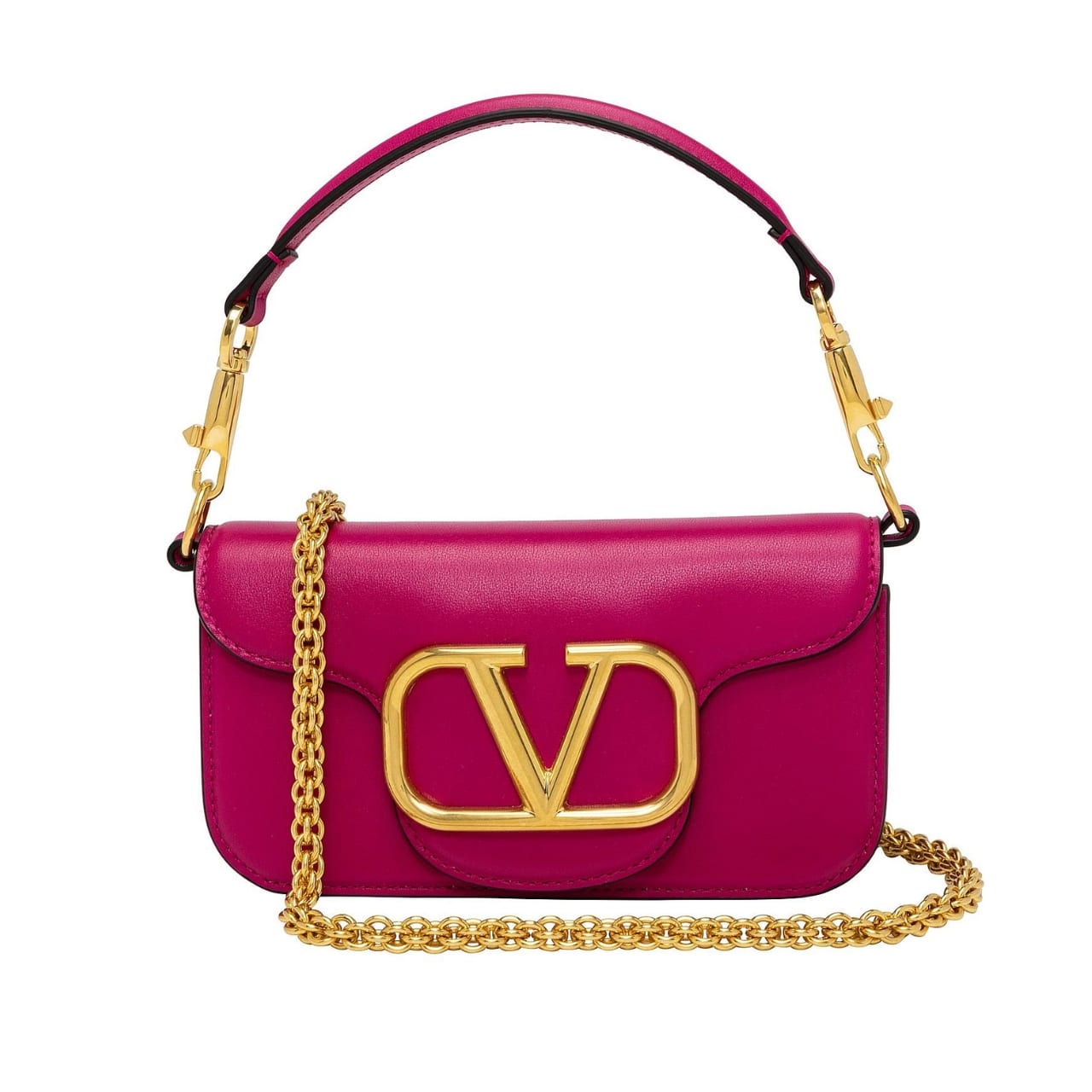 Valentino Locò スモールショルダーバッグ（ローズバイオレット） 20cm 1W2B0K53ZXL M24