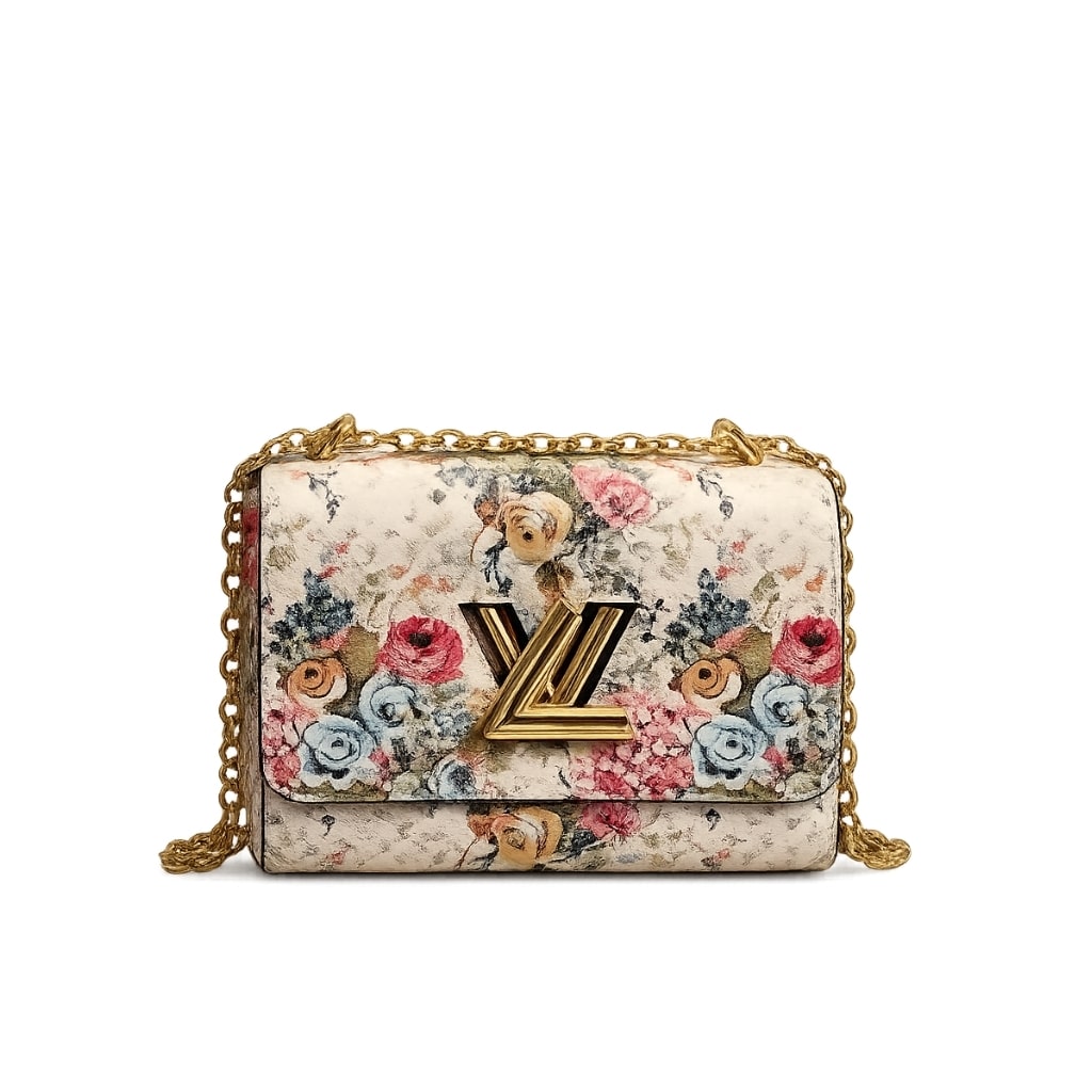 Louis Vuitton ツイスト MM エピ・フローラル ベージュ 23cm