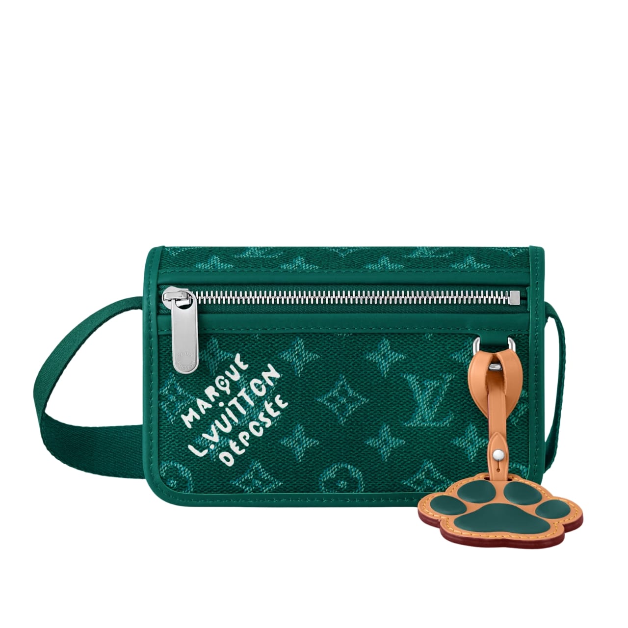 LOUIS VUITTON ルイ・ヴィトン ボスフォール ウェアラブル ウォレット グリーン 18cm 型番：M12637