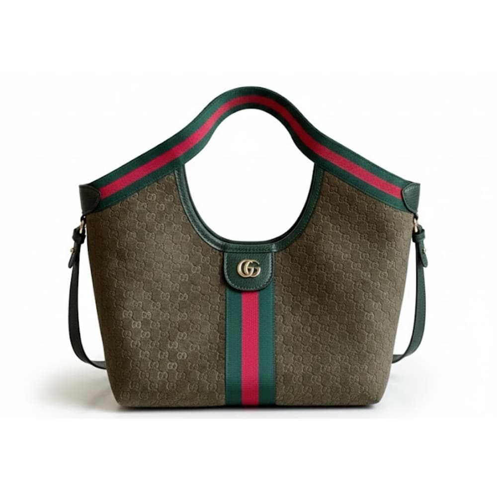 GUCCI グッチ ジリオ スモールトートバッグ ダークグリーン 25cm