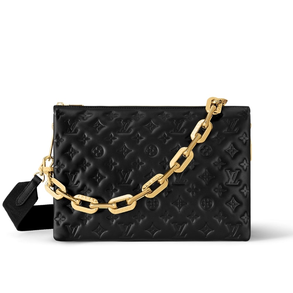 Louis Vuitton クッション MM ブラック 34cm M21264
