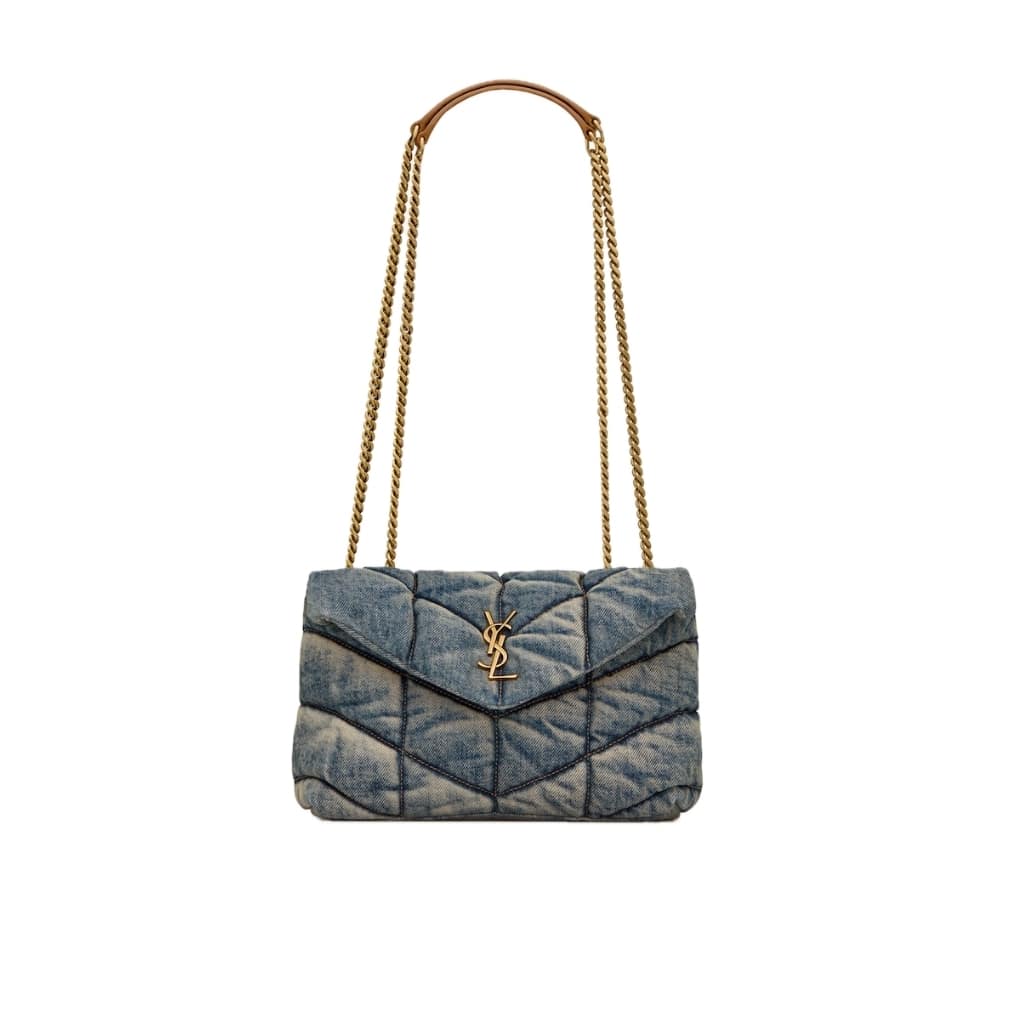 Saint Laurent Puffer Toy Denim Blue 28Cm 7593372PT674575