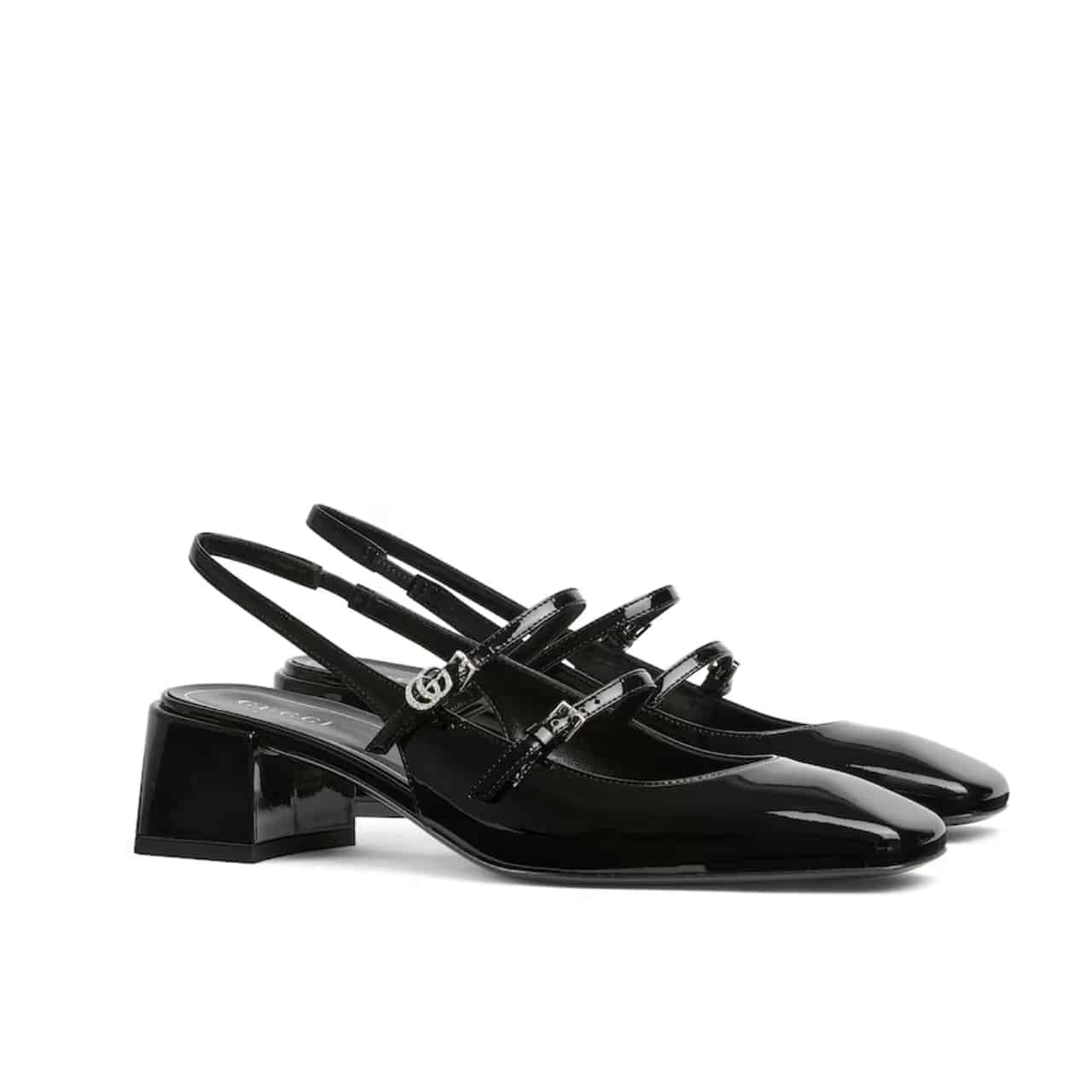 GUCCI グッチ ダブルG レザー パンプス ブラック 型番：832474 BNC80 1000