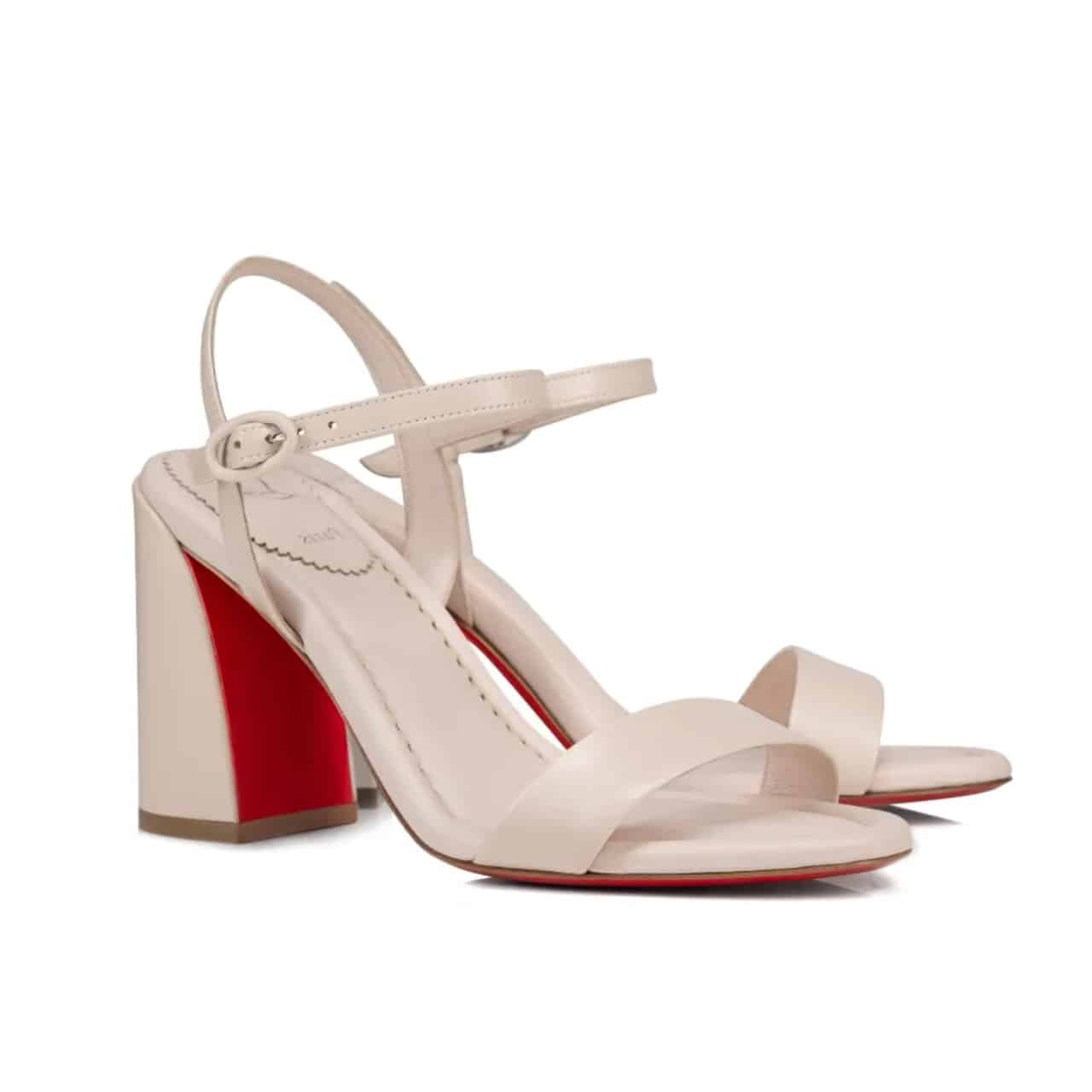 CHRISTIAN LOUBOUTIN クリスチャン・ルブタン ミス ジェーン 85 サンダル ベージュ 1240672F608