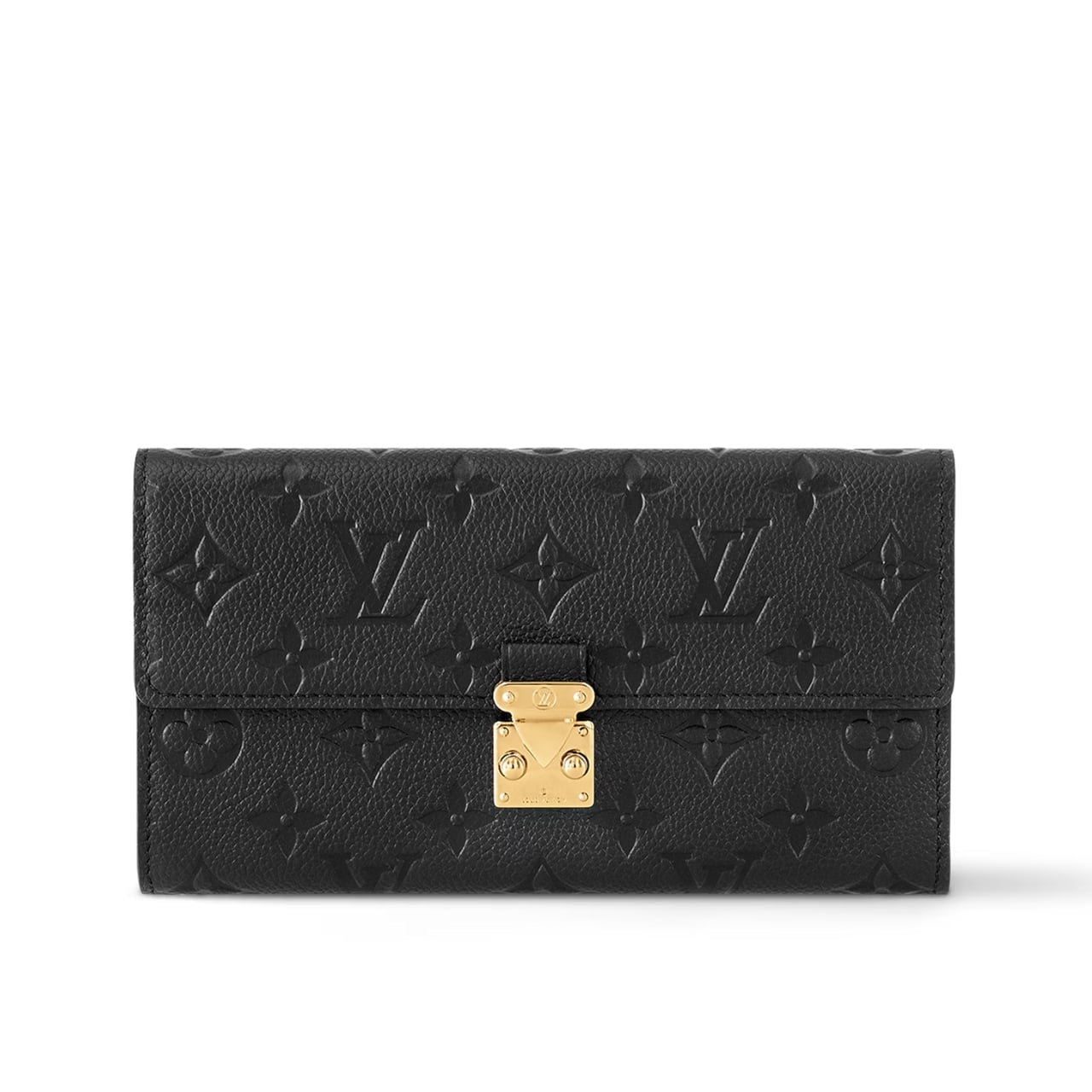 LOUIS VUITTON ルイ・ヴィトン サラ ロングウォレット モノグラム・アンプラント ブラック 19cm 型番：M82638