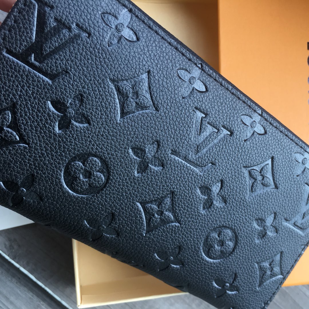 Louis Vuitton Zippy Wallet Monogram Empreinte Black 19cm M61864 - 画像 (3)