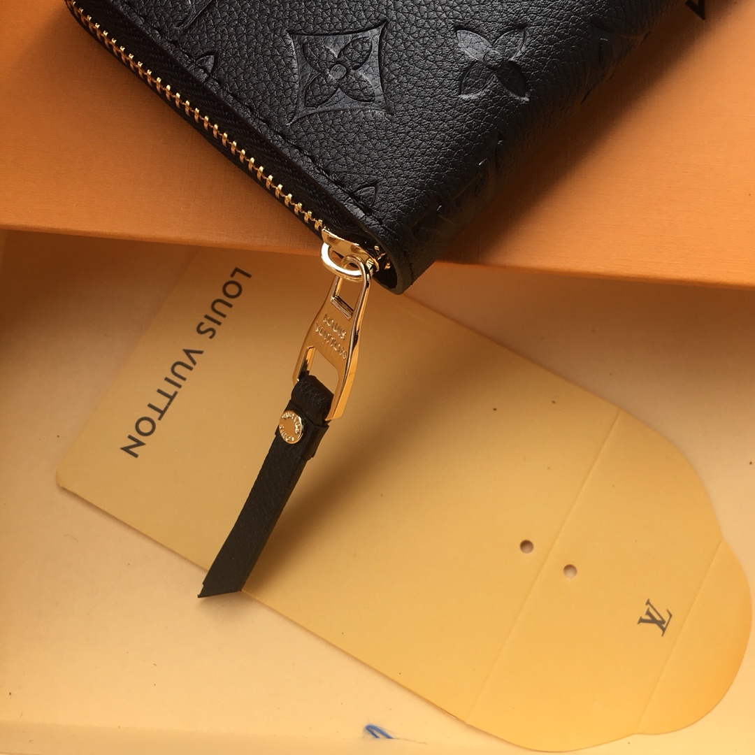 LOUIS VUITTON ルイ・ヴィトン ジッピーウォレット モノグラム・アンプラント ノワール 19cm 型番:M61864 - 画像 (5)