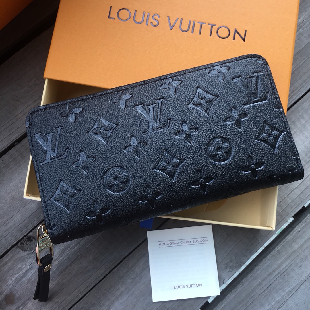 Louis Vuitton Zippy Wallet Monogram Empreinte Black 19cm M61864 - 画像 (2)