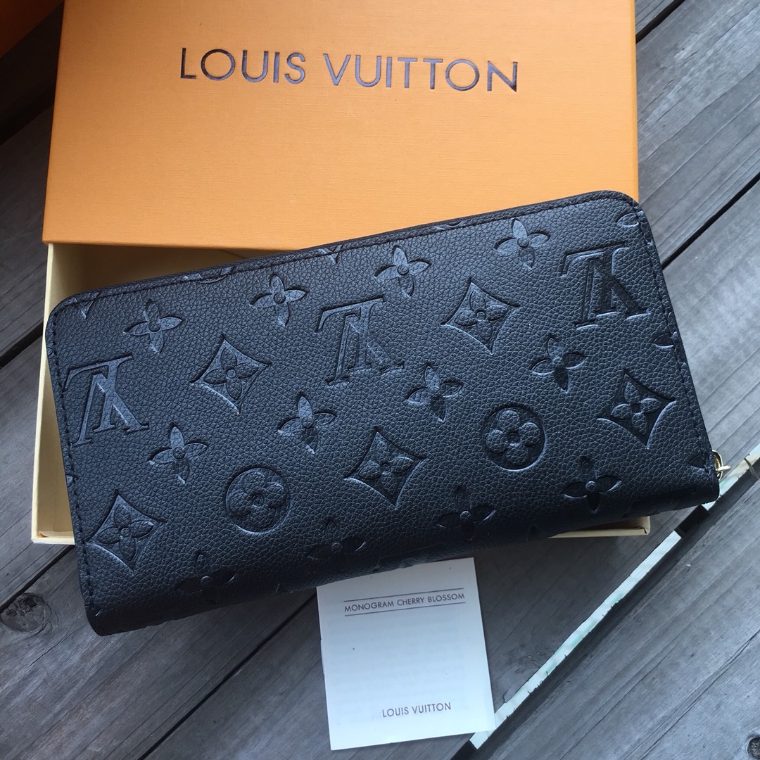 Louis Vuitton Zippy Wallet Monogram Empreinte Black 19cm M61864 - 画像 (4)