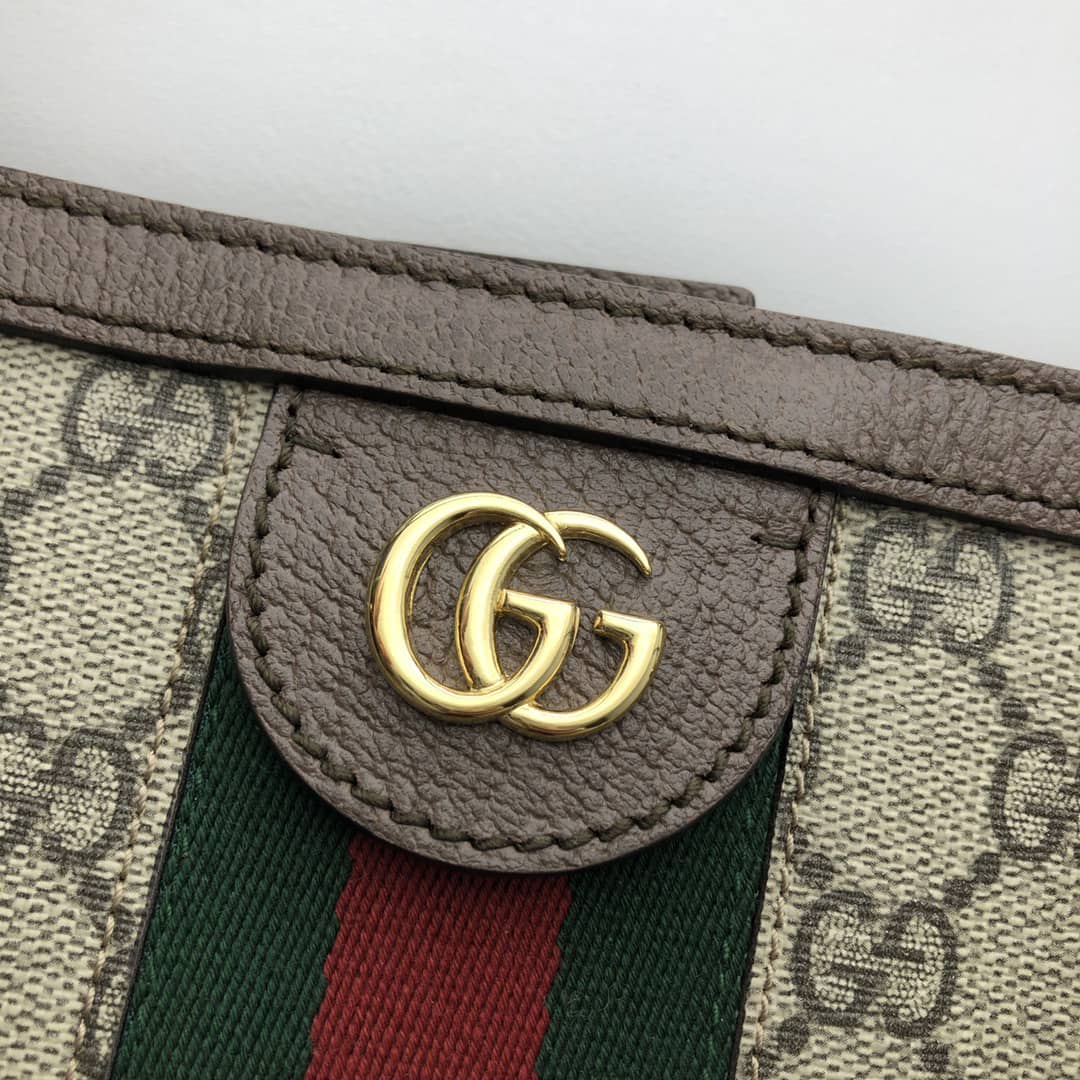 Gucci Ophidia Large Tote Bag Beige And Dark Brown Gg Supreme 38Cm 631685 96Iwb 8745 - 画像 (4)