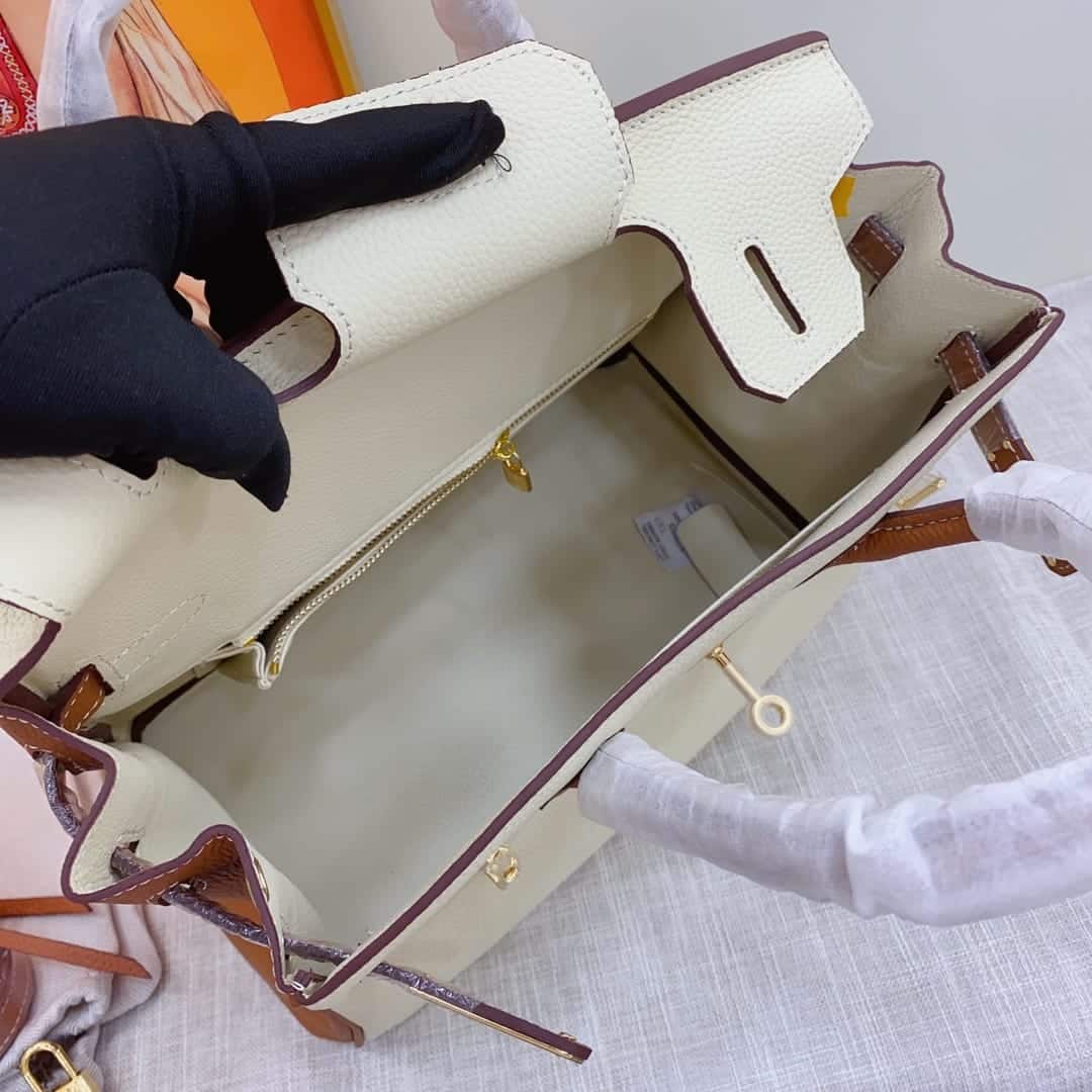 Hermes Birkin 30 Togo Brushed Leather Gold Hardware Beige Brown 30Cm - 画像 (6)