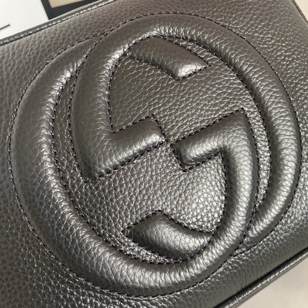 Gucci Soho Small Leather Disco Bag Black 308364 A7M0G 1000 - 画像 (4)