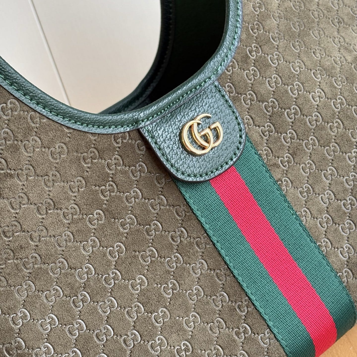 GUCCI グッチ ジリオ スモールトートバッグ ダークグリーン 25cm - 画像 (5)