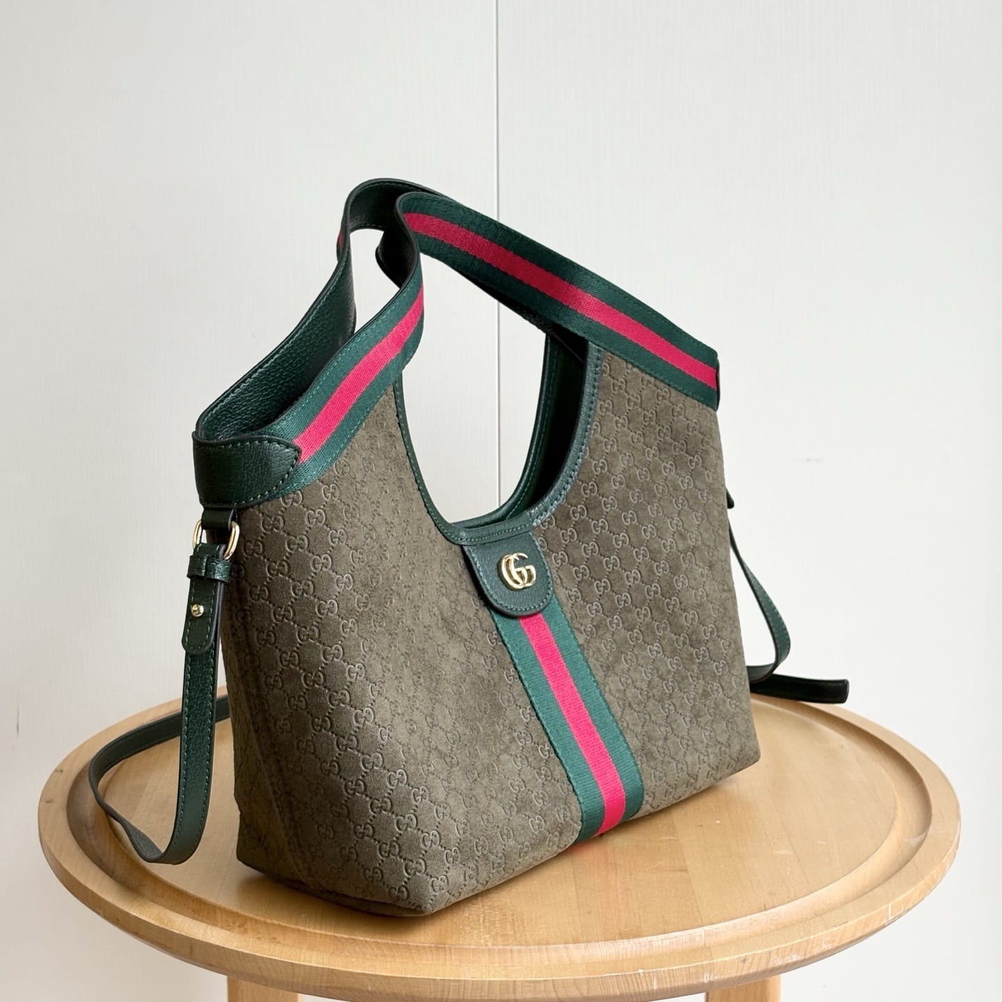 GUCCI グッチ ジリオ スモールトートバッグ ダークグリーン 25cm - 画像 (3)