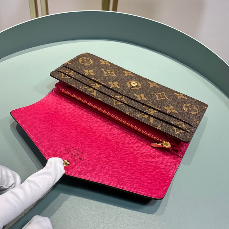 LOUIS VUITTON ルイ・ヴィトン ポルトフォイユ・サラ ローズピンク 19cm 型番:M62234 - 画像 (6)