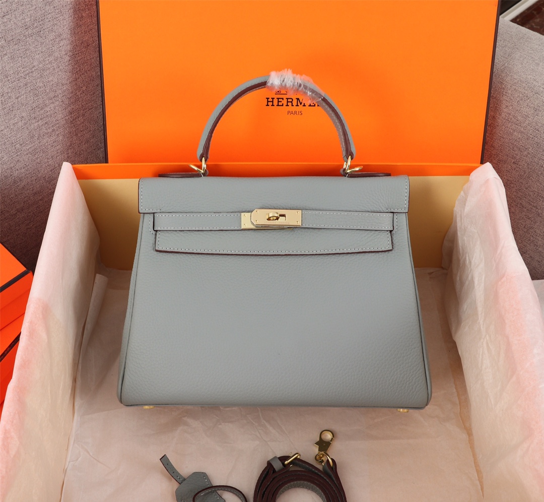 Hermes Kelly Sellier Rouge Epsom Gold Hardware 25Cm - 画像 (2)