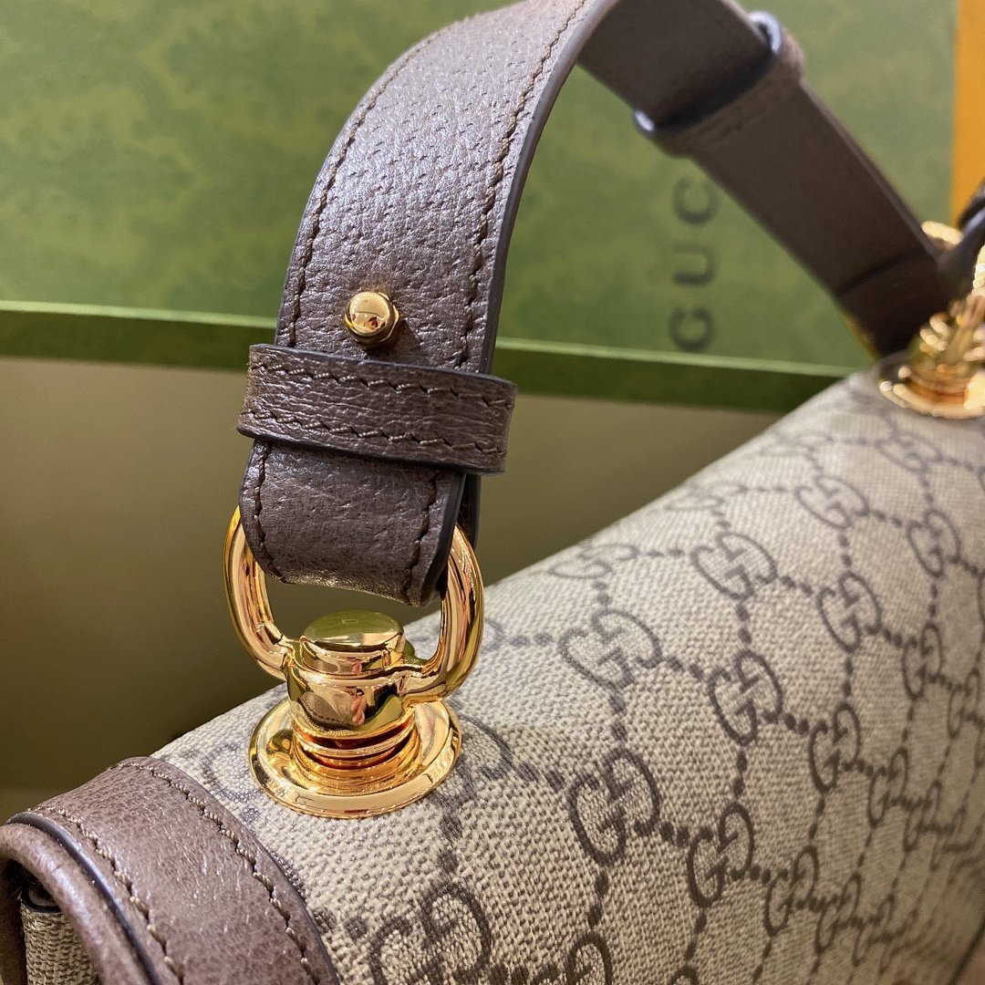 Gucci Blondie Medium GG Supreme Shoulder Bag Beige 29cm 699210 96IWG 8745 - 画像 (6)