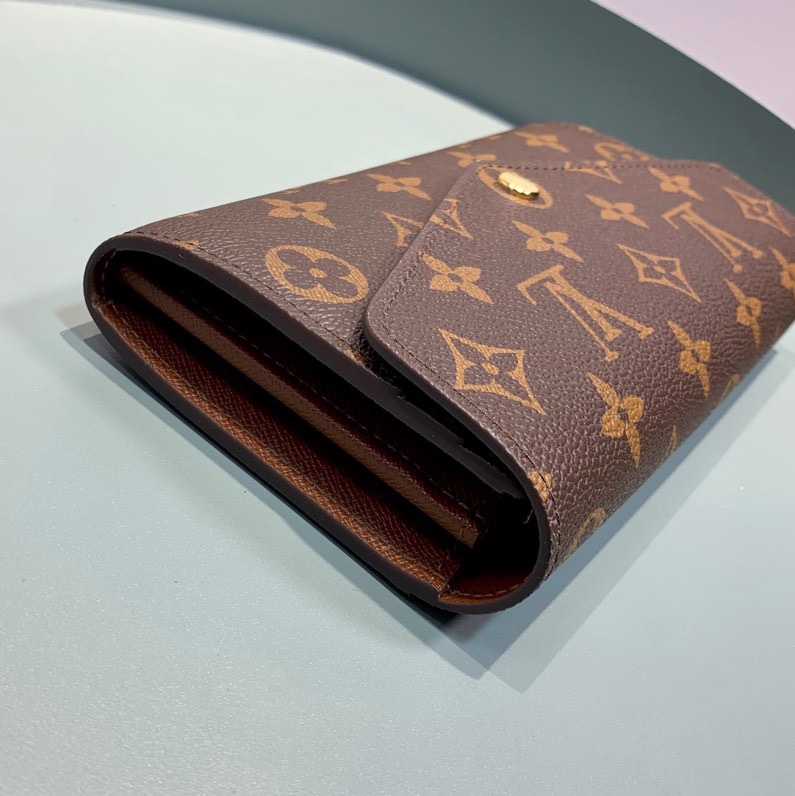 Louis Vuitton Sarah Wallet Monogram Canvas Brown 19Cm M60531 - 画像 (2)