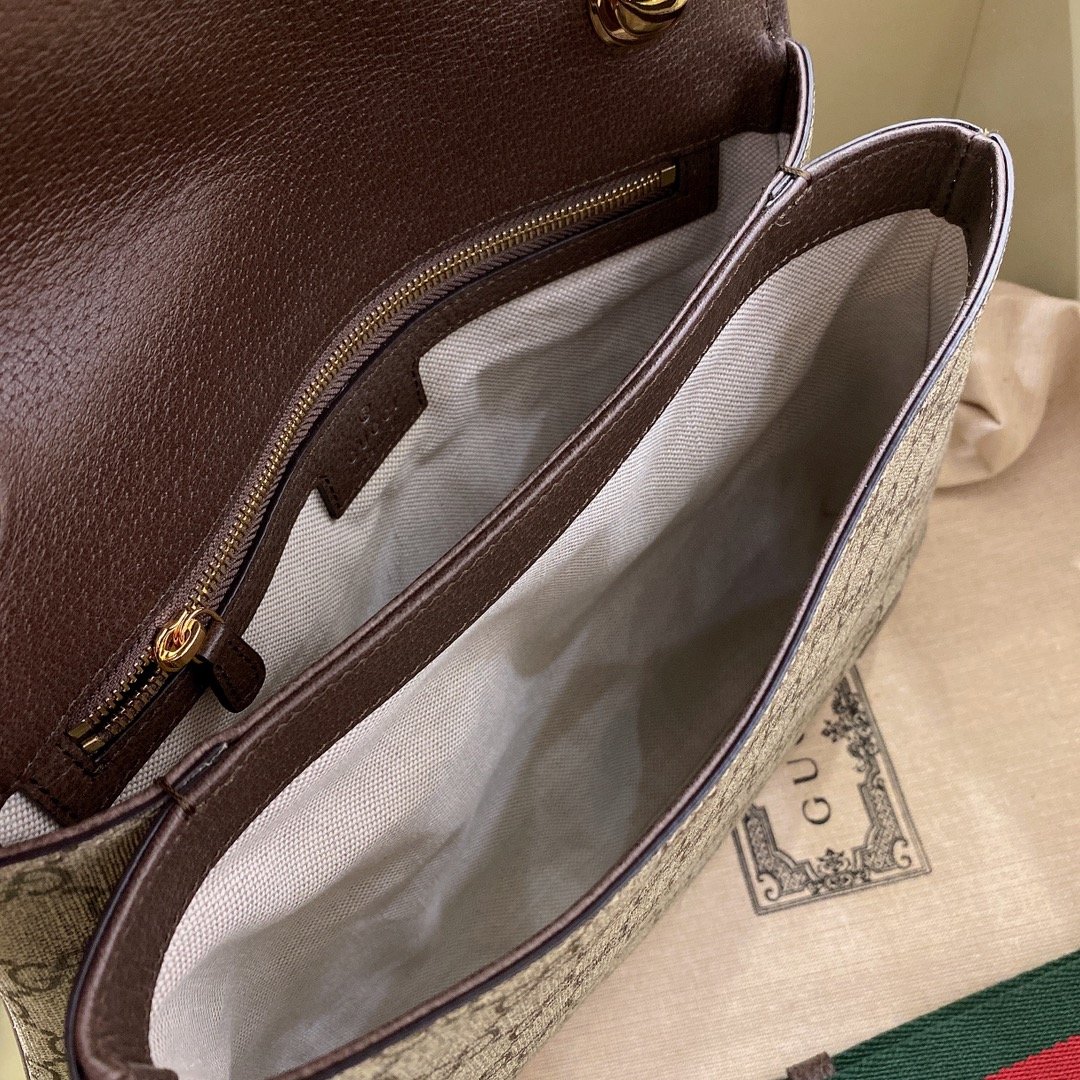 Gucci Blondie Medium GG Supreme Shoulder Bag Beige 29cm 699210 96IWG 8745 - 画像 (8)